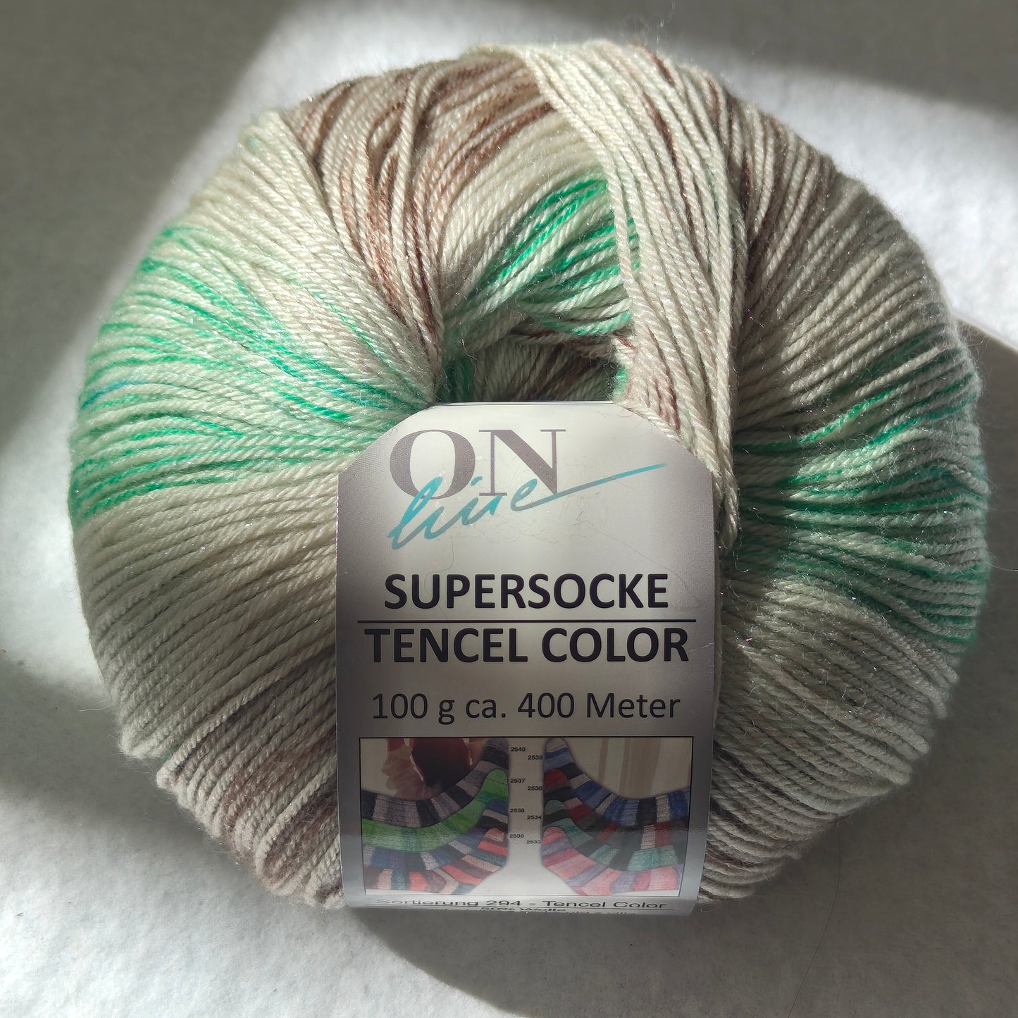 Supersocke Merino extrafein color, 4fädig