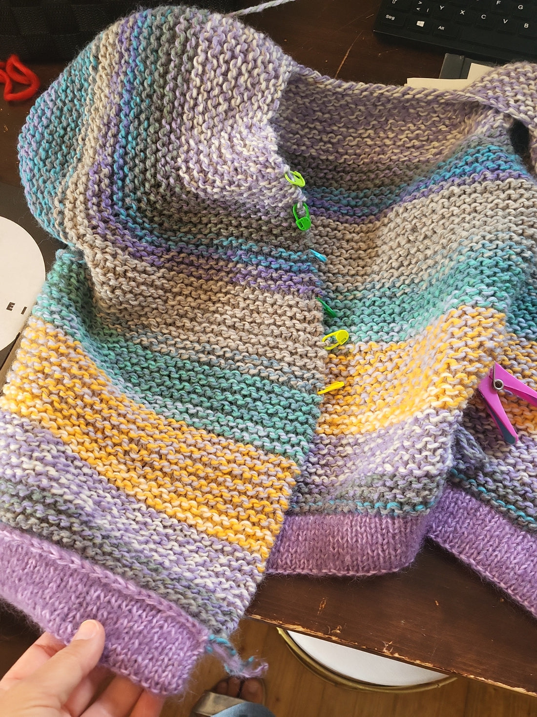 In Arbeit: Claude Cardigan von Kolibri by Johanna