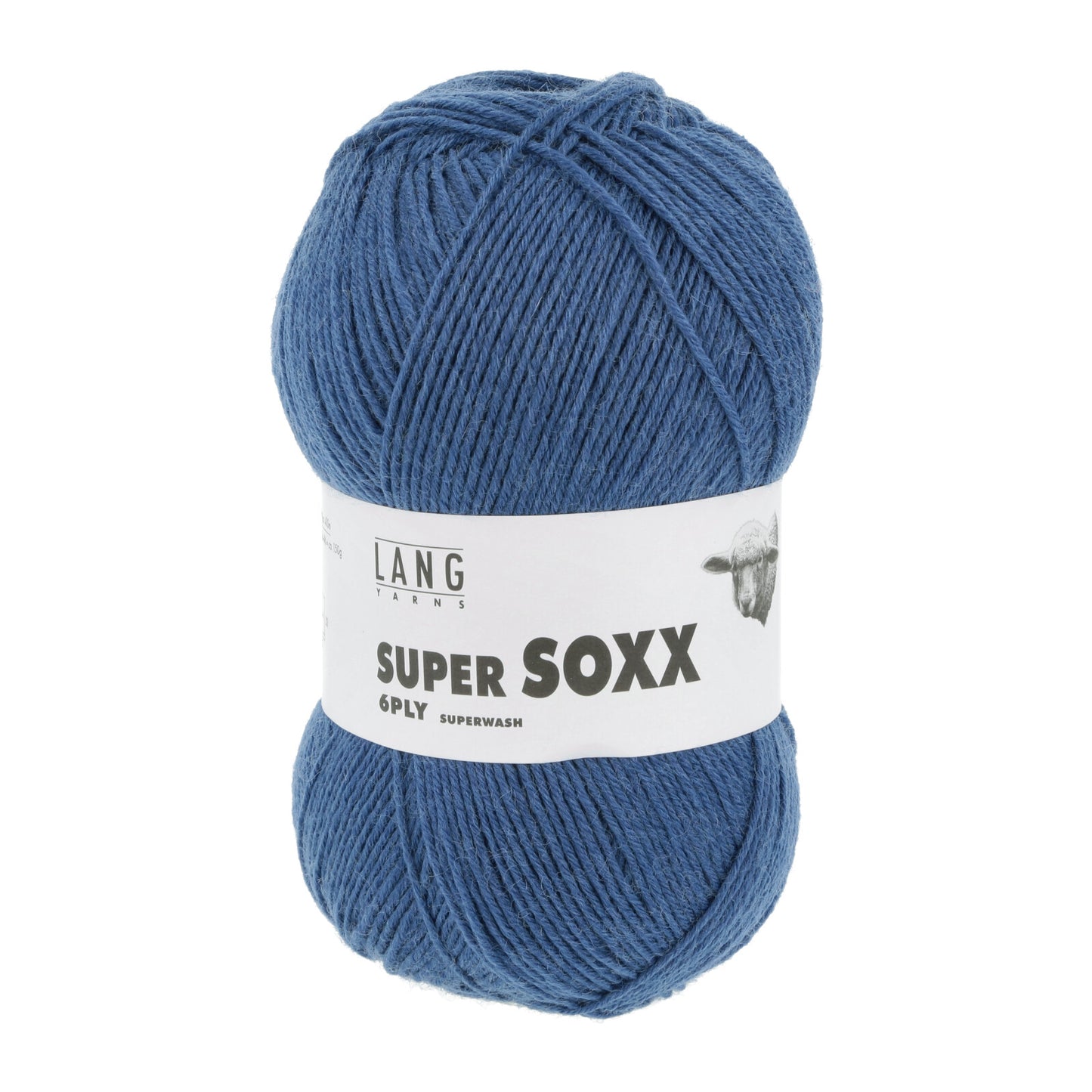 Super Soxx 6fädig uni 150g, Lang Yarns